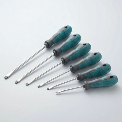 lot 6 tournevis magnetique fente 6 mm