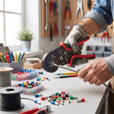 Pince à sertir HSC12 16-6 renforcée projet électrique en bricolage