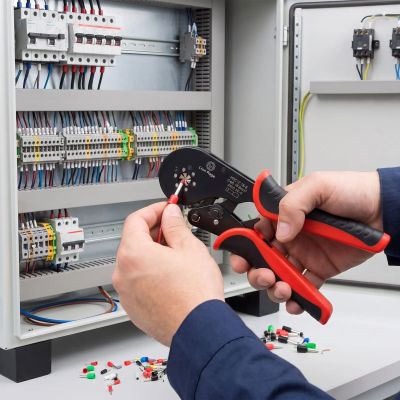 Pince à sertir HSC12 hexagonal pour câblage d'armoire électrique
