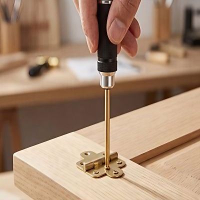 Torx tournevis de précision ajustant une charnière décorative