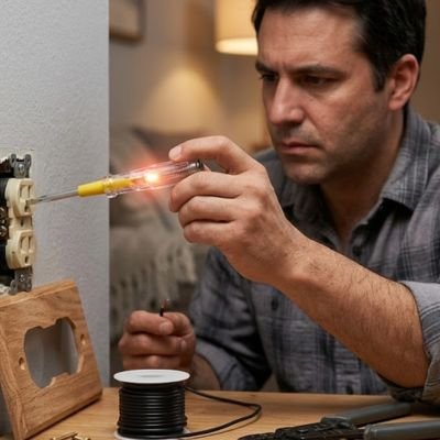 Tournevis testeur détecteur lumineux en présence de courant